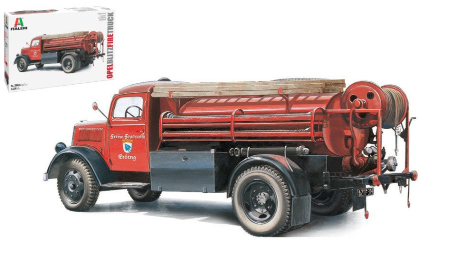 MODELLINO Italeri OPEL BLITZ FIRE TRUCK KIT 1:24 MODEL SCALE IT3966 250506