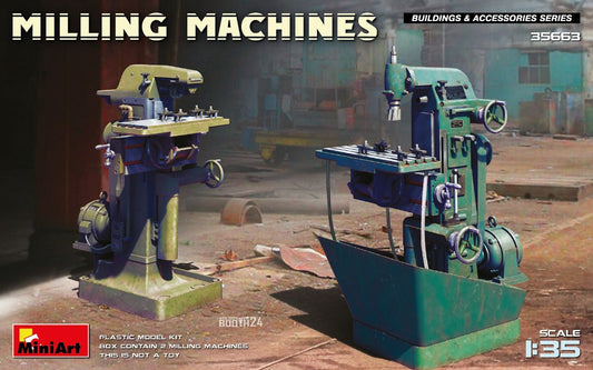 MODELLINO Miniart FRESE MILLING MACHINES KIT 1:35 MODEL SCALE MIN35663 250506