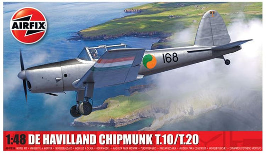 MODELLINO IN SCALA Airfix COMPATIBILE CON DE HAVILLAND CHIPMUNK T.10/T.20 KIT 1:48 MODEL SCALE A04105A 241217