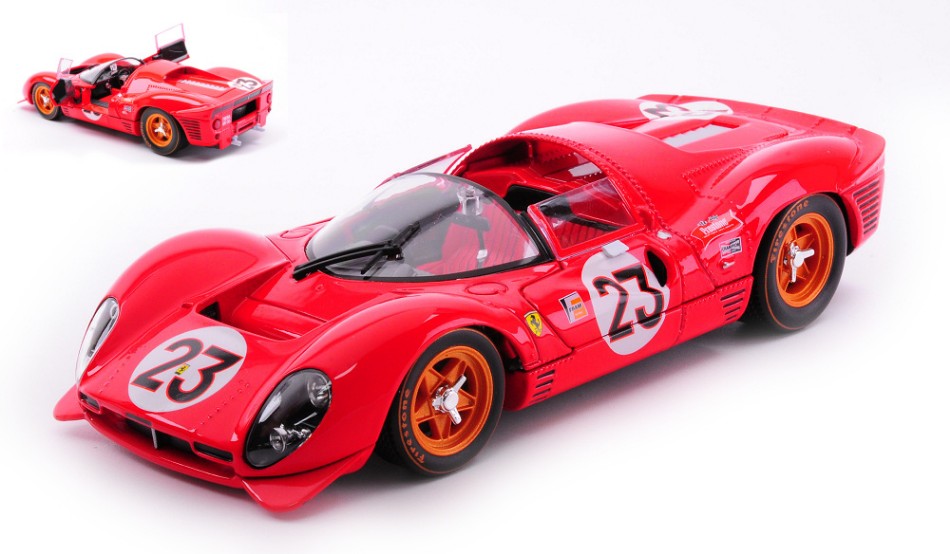 MODELLINO Burago FERRARI 330 P4 N.23 WINNER 24 H DAYTONA 1967 1:24 MODEL SCALE BU26310 250506
