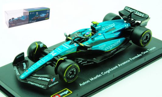 MODELLINO Burago ASTON MARTIN AMR 23 N.14 FERNANDO ALONSO 2023 SIGNATURE 1:43 MODEL SCALE BU38091A 250506