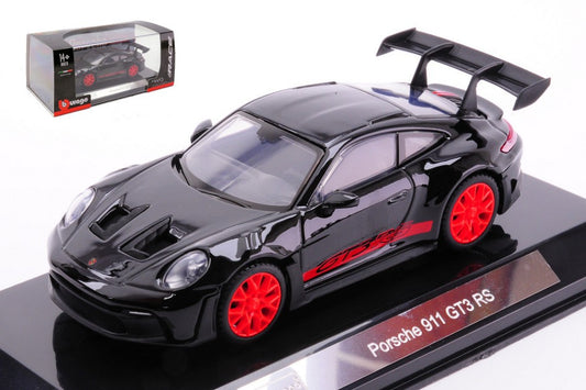 MODELLINO Burago PORSCHE 911 GT3 RS BLACK 1:43 MODEL SCALE BU38313 250506