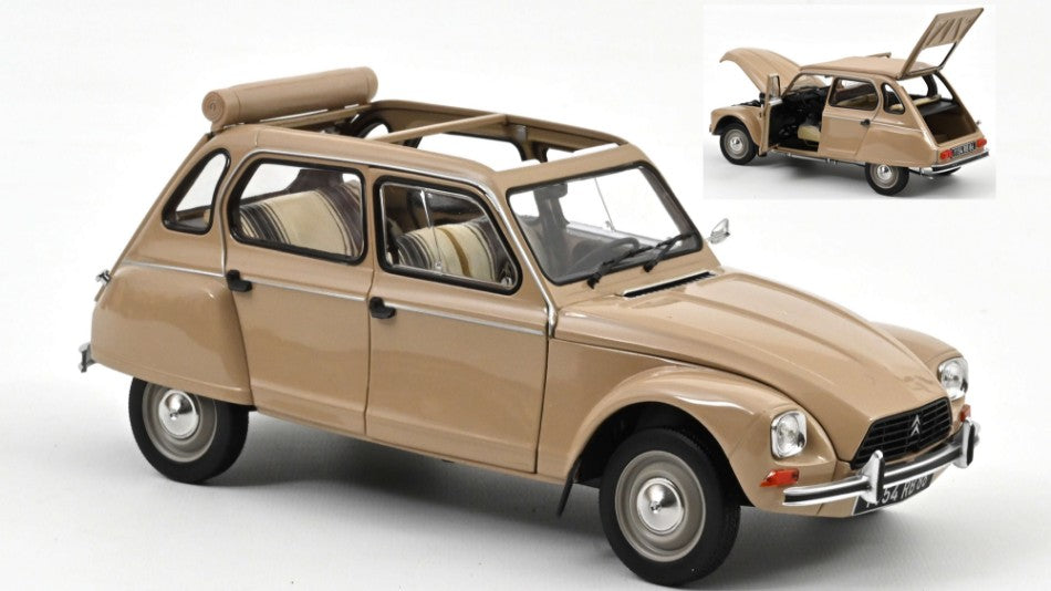 MODELLINO IN SCALA Norev COMPATIBILE CON CITROEN DYANE 1983 COLORADO BEIGE 1:18 MODEL SCALE NV181617 241217