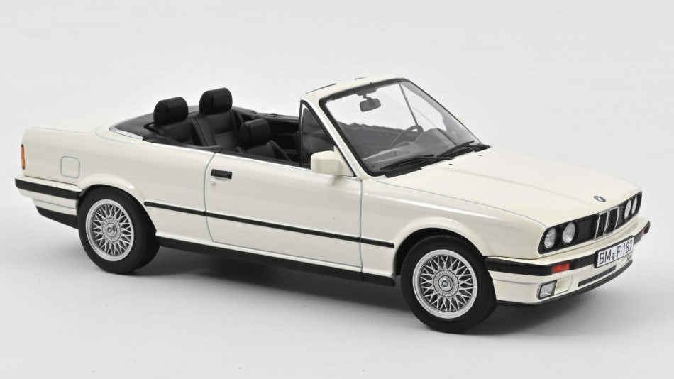 MODELLINO IN SCALA Norev COMPATIBILE CON BMW 325i CABRIOLET 1991 ALPINE WHITE 1:18 MODEL SCALE NV183213 241217