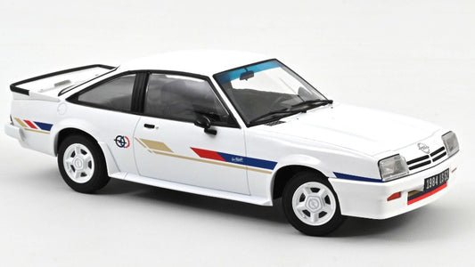 MODELLINO IN SCALA Norev COMPATIBILE CON OPEL MANTA GUY FREQUELIN 1984 WHITE 1:18 MODEL SCALE NV183305 241217
