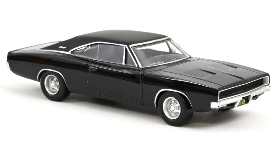 MODELLINO Norev DODGE CHARGER 1968 BLACK "JET CAR" 1:43 MODEL SCALE NV950004 250506