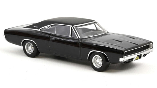 MODELLINO Norev DODGE CHARGER 1968 BLACK "JET CAR" 1:43 MODEL SCALE NV950004 250506