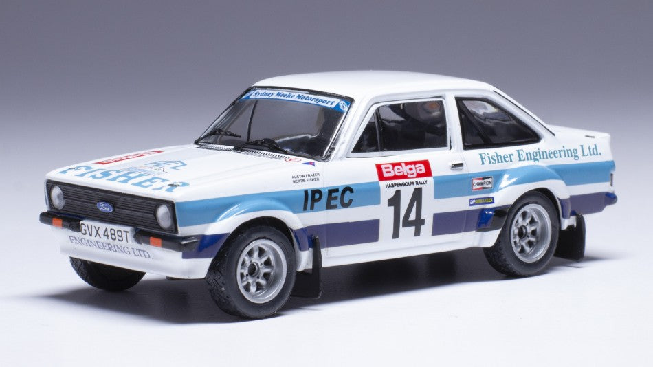 MODELLINO Ixo Model FORD ESCORT MK II RS 1800 N.14 HASPENGOUW RALLY 1980 FISHER-FRAZER 1:43 MODEL SCALE RAC441 250506