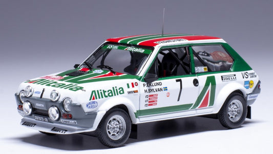 FIAT RITMO 75 ABARTH N.7 RALLY MONTE CARLO 1979 EKLUND-SYLVAN 1:43 Scala 1:43 Ixo Model