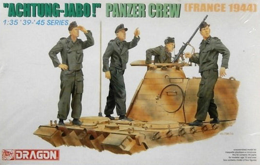 MODELLINO Dragon ACHTUNG-JABOI PANZER CREW FRANCE 1944 KIT 1:35 MODEL SCALE D6191 250506