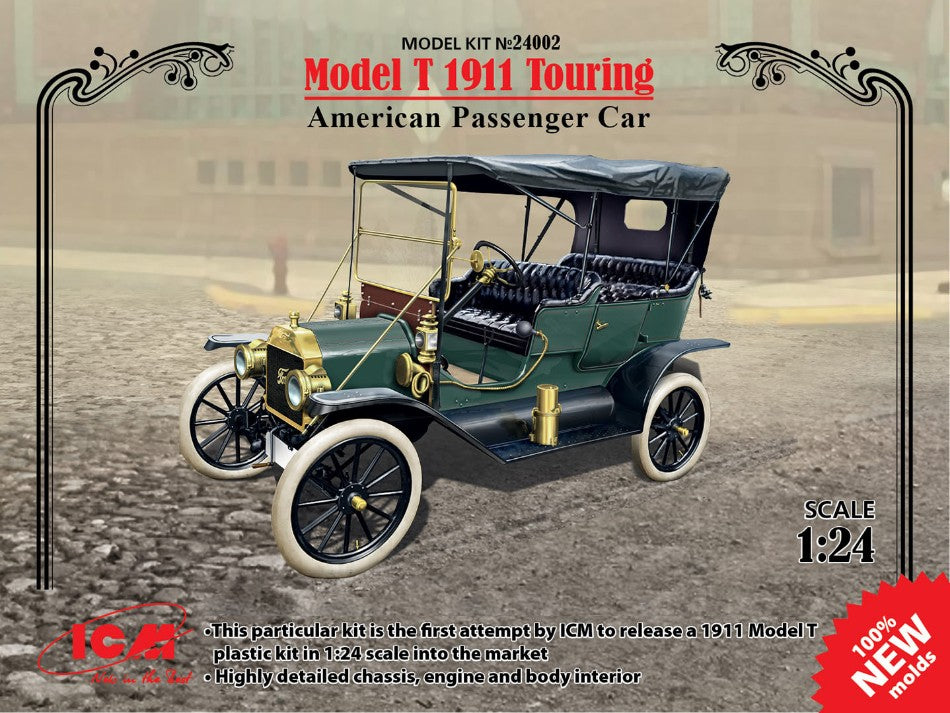 MODELLINO ICM MODEL T 1911 TOURING AMERICAN KIT 1:24 MODEL SCALE ICM24002 250506