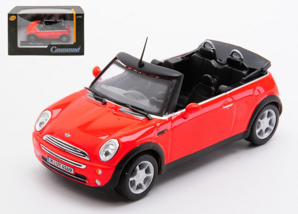 MODELLINO Cararama NEW MINI COOPER CABRIOLET 2005 RED 1:43 MODEL SCALE CA22642 250506