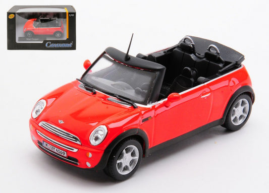 MODELLINO Cararama NEW MINI COOPER CABRIOLET 2005 RED 1:43 MODEL SCALE CA22642 250506