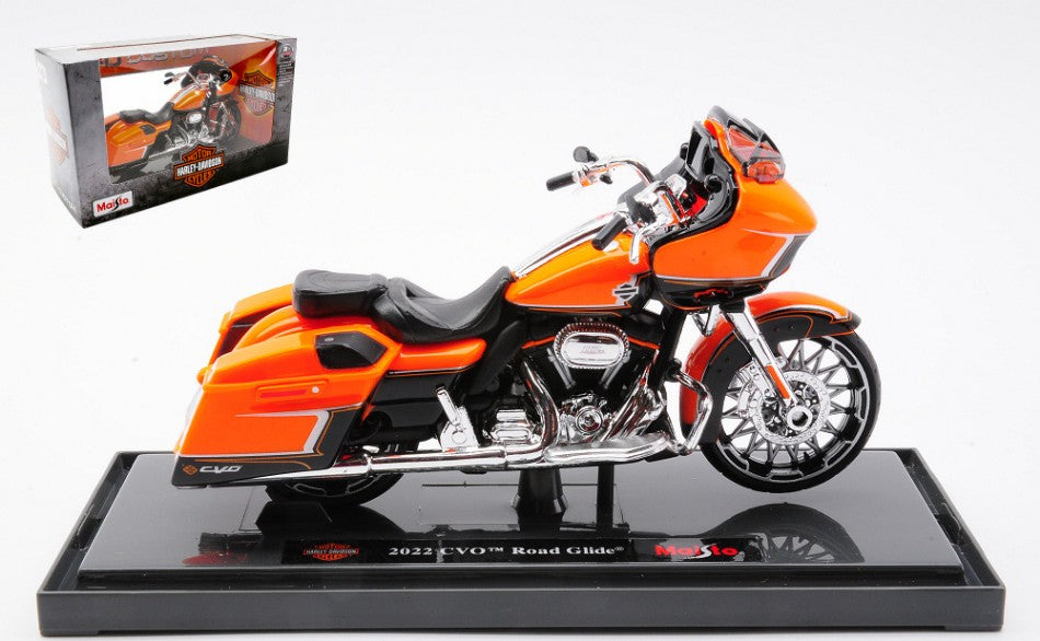 MODELLINO Maisto HARLEY DAVIDSON CVO ROAD GLIDE 2022 ORANGE 1:18 MODEL SCALE MI23106 250506