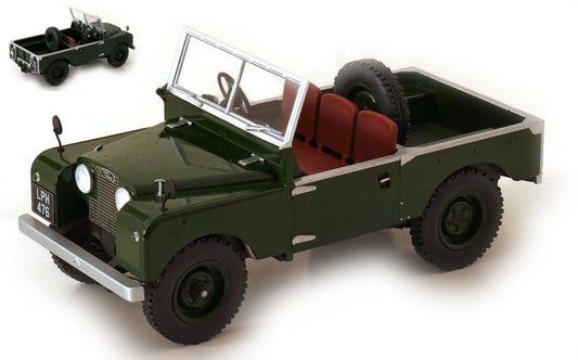MODELLINO IN SCALA ModelCarGroup COMPATIBILE CON LAND ROVER SEIRES I 1957 DARK GREEN 1:18 MODEL SCALE MCG18367 241217