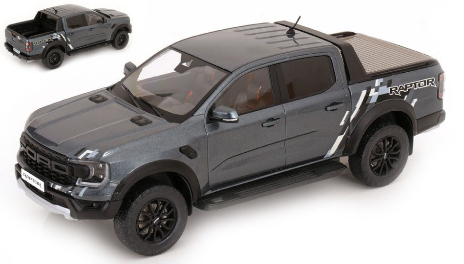 MODELLINO ModelCarGroup FORD RANGER RAPTOR 2023 DARK GREY 1:18 MODEL SCALE MCG18457 250506