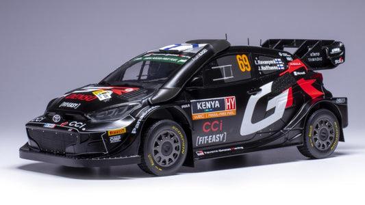 TOYOTA YARIS WRC N.69 SAFARI RALLY KENYA 2024 ROVANPERA-HALTTUNEN 1:18
 Scala 1:18 Ixo Model