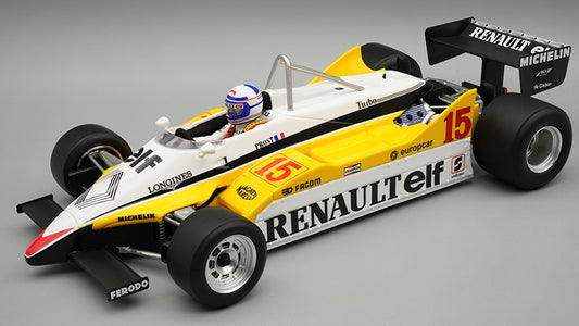 RENAULT RE30B N.15 WINN.BRAZILIAN GP 1982 A.PROST C/VETRINA 1:18 Scala 1:18 Tecnomodel
