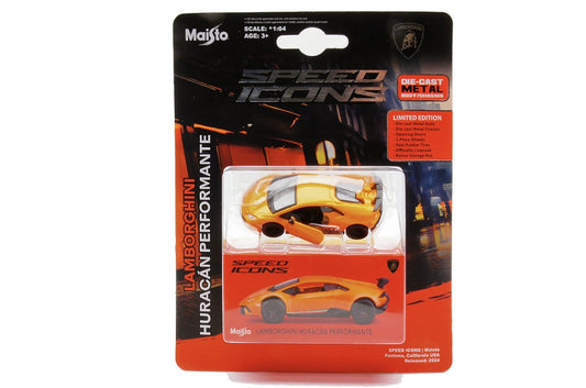 SPEED ICONS LAMBORGHINI HURACAN PERFORMANTE ORANGE 1:64 Scala 1:64 Maisto