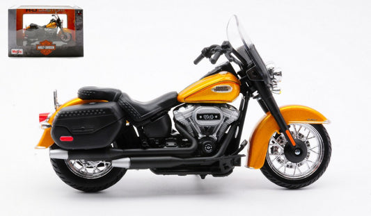MODELLINO Maisto HARLEY DAVIDSON HERITAGE CLASSIC 2023 GOLD/BLACK 1:18 MODEL SCALE MI23102 250506