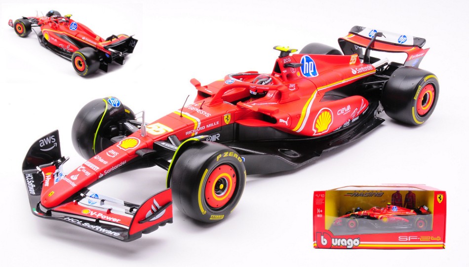 FERRARI SF-24 N.55 F1 2024 CARLOS SAINZ 1:18 Scala 1:18 Burago