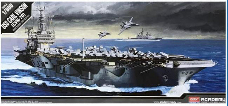 MODELLINO Academy PORTAEREI USS CARL VINSON KIT 1:800 MODEL SCALE ACD14209 250506