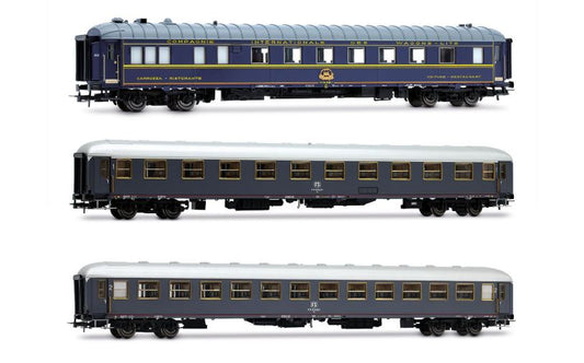 MODELLINO IN SCALA Rivarossi COMPATIBILE CON FS 3 CARROZZE RISTORANTE,1a CLASSE, 2a CLASSE RAPIDO 904-905 EP.IVa 1:87 MODEL SCALE HR4360 241217