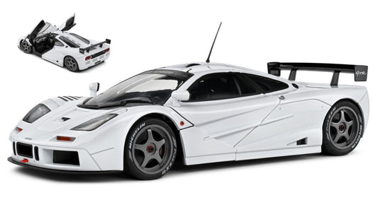 MODELLINO IN SCALA Solido COMPATIBILE CON MCLAREN F-1 GTR SHORT TAIL 1996 WHITE 1:18 MODEL SCALE SL1804108 241217