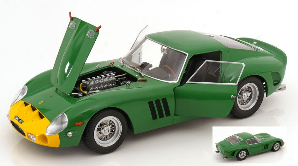 MODELLINO KK Scale FERRARI 250 GTO DAVID PIPER RACING 1962 GREEN/YELLOW 1:12 MODEL SCALE KKDC120126 250506