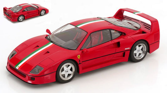 FERRARI F40 ITALIA DESIGN RED/WHITE/GREEN 1:18 Scala 1:18 KK Scale