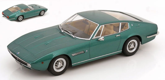MODELLINO KK Scale MASERATI GHIBLI COUPE' 1969 METALLIC GREEN 1:18 MODEL SCALE KKDC181272 250506