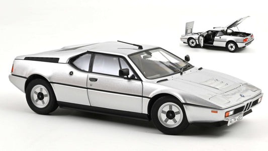 MODELLINO Norev BMW M1 1980 SILVER METALLIC 1:18 MODEL SCALE NV183226 250506