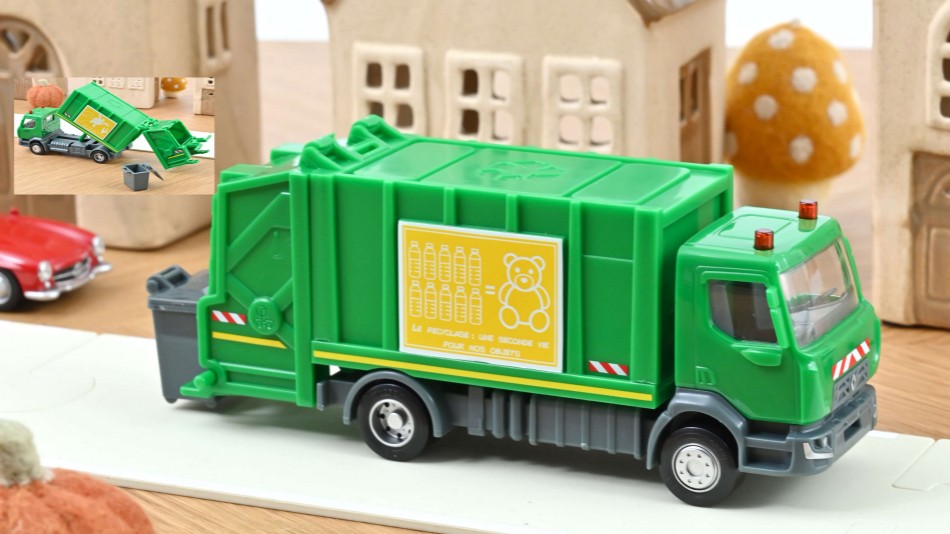 MODELLINO Norev RENAULT RUBBISH TRUCK D 2.1 "PLASTIGAM" 1:43 MODEL SCALE NV431020 250506