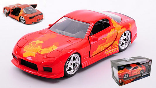 MODELLINO Jada Toys MAZDA RX-7 FAST & FURIOUS ORANGE 1:32 MODEL SCALE JADA31442 250506