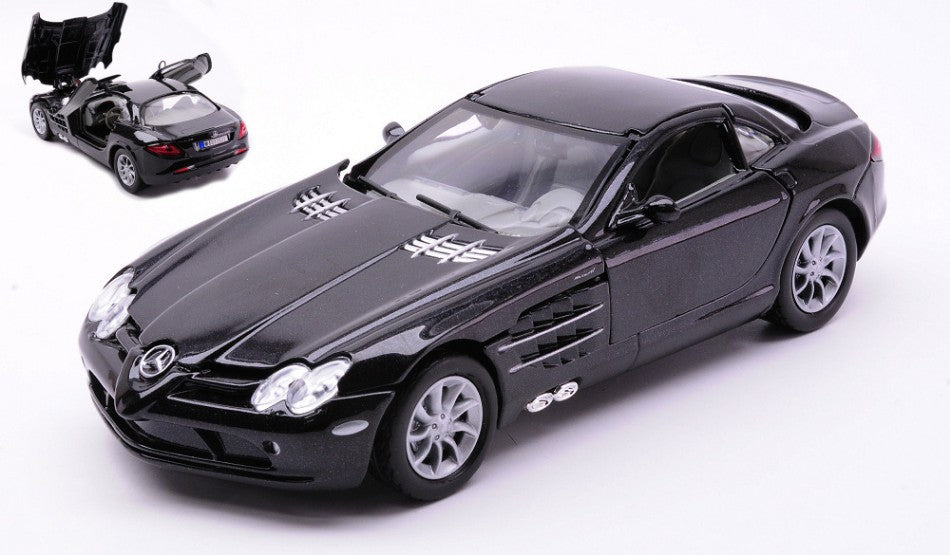 MODELLINO MotorMax MERCEDES SLR MCLAREN BLACK 1:24 MODEL SCALE MTM73306BK 250506