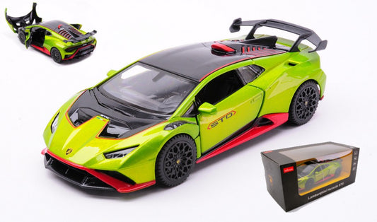MODELLINO Rastar LAMBORGHINI HURACAN STO WITH SOUND GREEN 1:32 MODEL SCALE RAT64300GN 250506