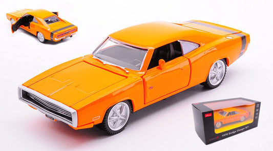 MODELLINO Rastar DODGE CHARGER R/T 1970 ORANGE 1:36 MODEL SCALE RAT64410 250506