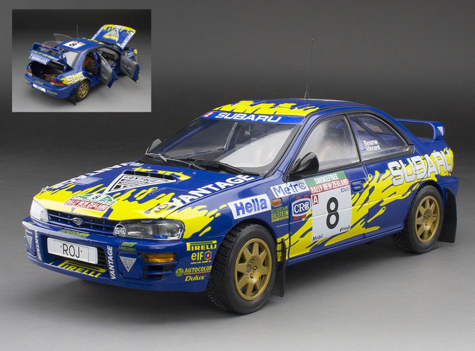 MODELLINO SunStar SUBARU IMPREZA N.8 RALLY NEW ZEALAND 1997 P.BOURNE-C.VINCENT 1:18 MODEL SCALE SS5528 250506