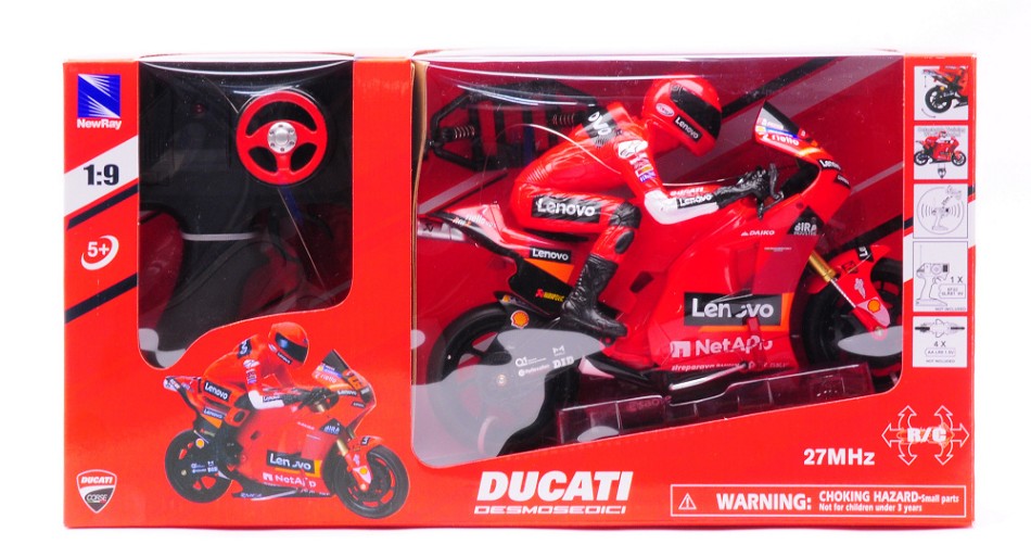 MODELLINO New Ray DUCATI DESMOSEDICI N.63 P.BAGNAIA RADIOCOMANDO 1:9 MODEL SCALE NY83005 250506