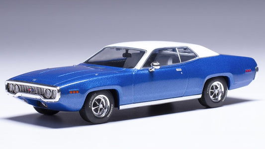 PLYMOUTH SATELLITE SEBRING PLUS 1971 BLUE/WHITE 1:43 Scala 1:43 Ixo Model