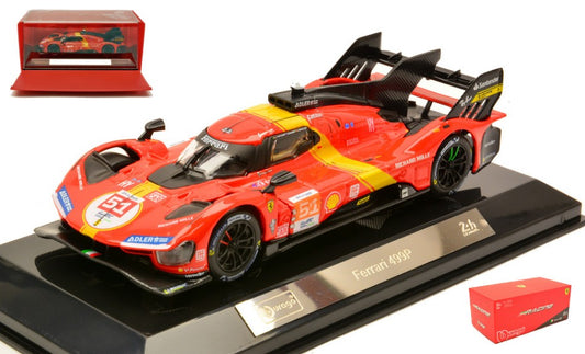 MODELLINO Burago FERRARI 499P N.51 WINNER LE MANS 2023 PIER GUIDI/CALADO/GIOVINAZZI 1:43 MODEL SCALE BU36312 250506