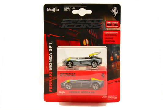 FERRARI MONZA SP-1 CABRIOLET SILVER 1:64 Scala 1:64 Maisto
