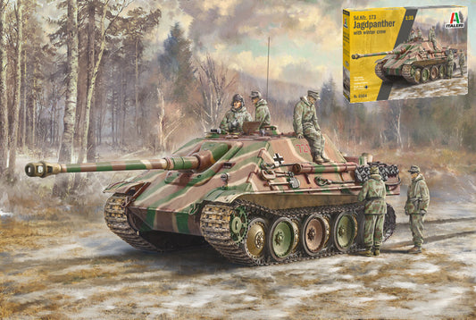 MODELLINO Italeri SD.KFZ.173 JAGDPANTHER WITH CREW KIT 1:35 MODEL SCALE IT6564 250506
