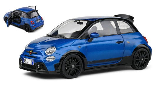 MODELLINO Solido FIAT NUOVA 500 ABARTH 695 TRIBUTO FIAT 131 2022 BLUE/BLACK 1:18 MODEL SCALE SL1811303 250506