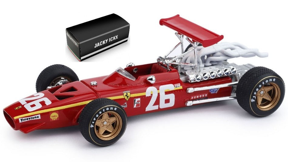 MODELLINO Brumm FERRARI 312 F 1 J.ICKX 1968 N.26 WINNER FRANCE GP 1:43 MODEL SCALE BM0171 250506