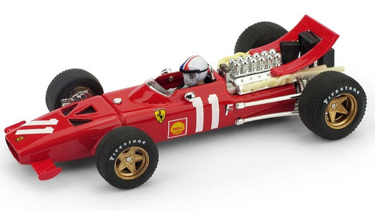 MODELLINO Brumm FERRARI CHRIS AMON 1969 N.11 MONTECARLO GP W/PILOTE 1:43 MODEL SCALE BM0303CH 250506