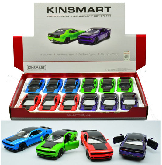 DODGE CHALLENGER COL.ASS. cm 12 1:40 5461D Scala 1:32 Kinsmart