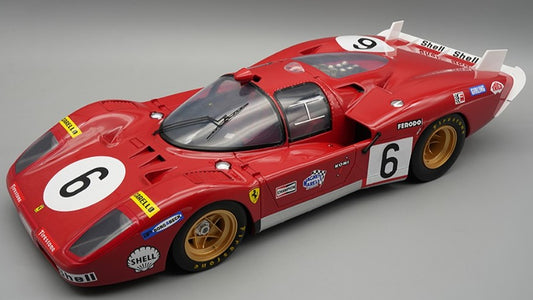 FERRARI 512S N.6 LE MANS 1970 GIUNTI-VACCARELLA W/SHOWCASE 1:12 Scala 1:12 Tecnomodel