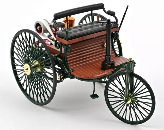 BENZ PATENT-MOTORWAGEN 1886 GREEN
 REPRODUCTION 1:18 Scala 1:18 Norev
