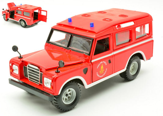 MODELLINO Burago LAND ROVER SERIES II VIGILI DEL FUOCO 1:24 MODEL SCALE BU01772LRS 250506